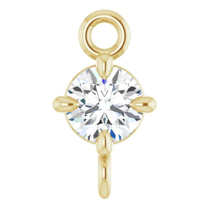 1/10 CT Natural Diamond 4-Prong Link