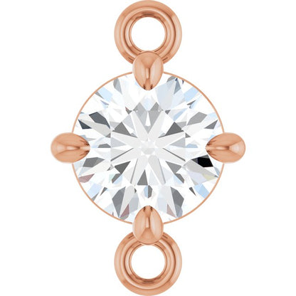 1/3 CT Natural Diamond Link, 5.63 mm x 8.73