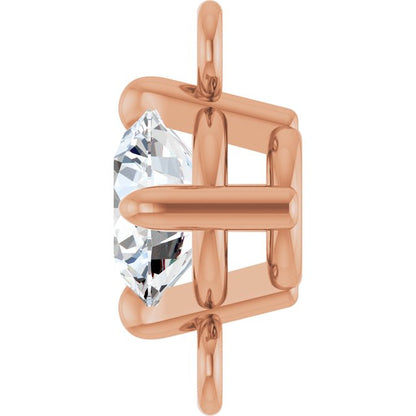 1/4 CT Natural Diamond Link, 5.27 mm x 8.22