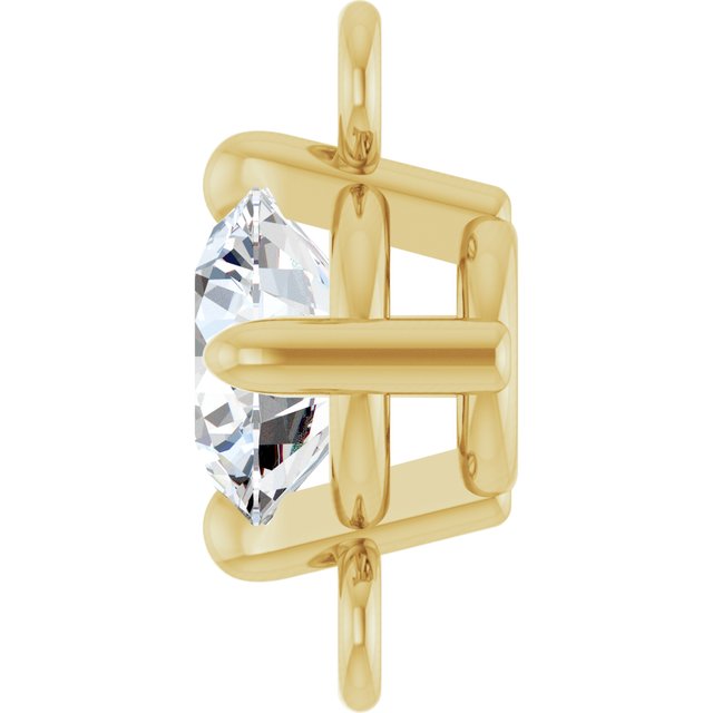 1/4 CT Natural Diamond Link, 5.27 mm x 8.22