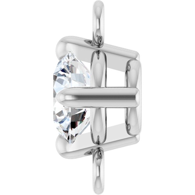 1/4 CT Natural Diamond Link, 5.27 mm x 8.22