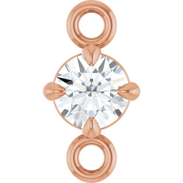 1/10 CT Lab-Grown Diamond Link, 4.15 mm x 7.26