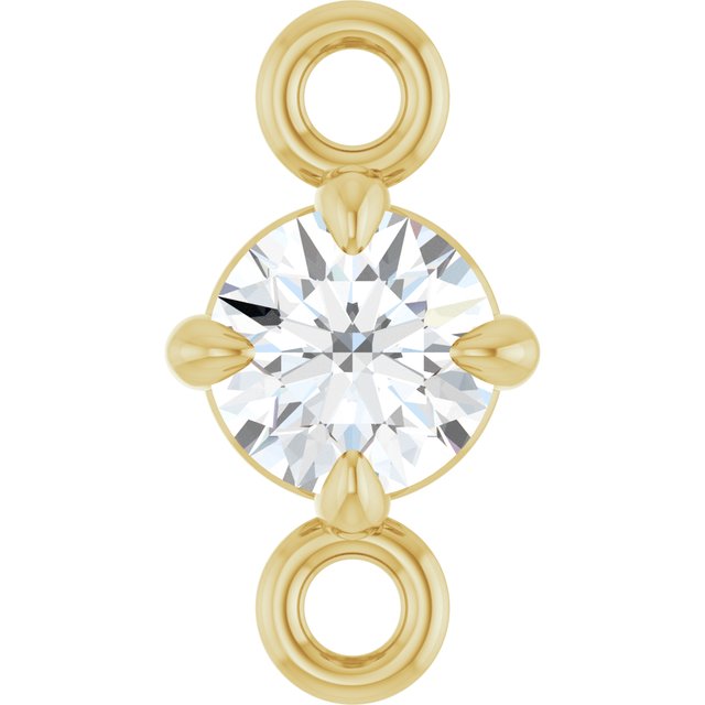 1/10 CT Natural Diamond Link, 4.15 mm x 7.26