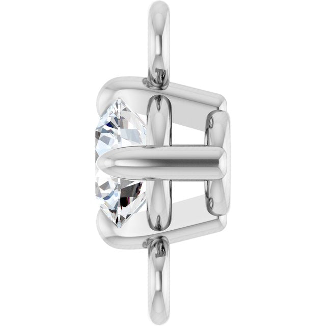 1/10 CT Natural Diamond Link, 4.15 mm x 7.26