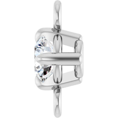 1/10 CT Lab-Grown Diamond Link, 4.15 mm x 7.26