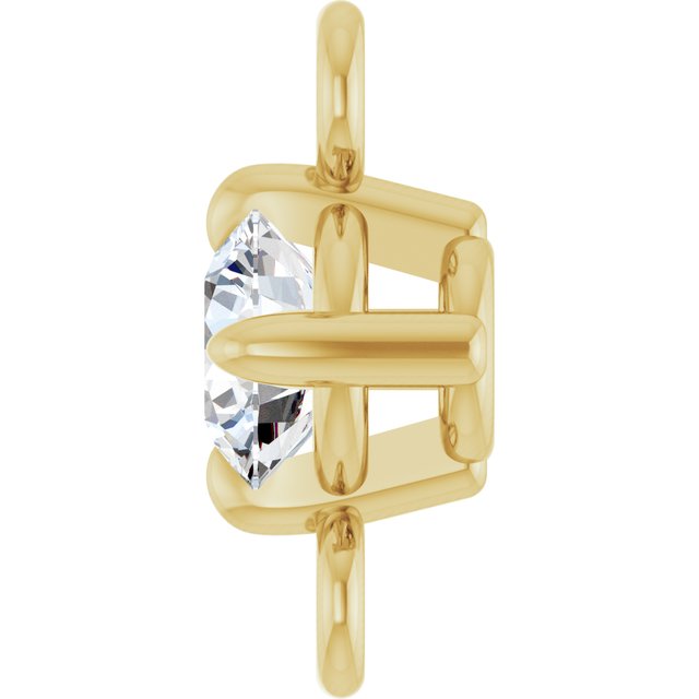 1/10 CT Lab-Grown Diamond Link, 4.15 mm x 7.26