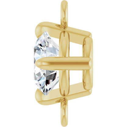 14K Yellow Gold 3/8 CT Natural Diamond Link