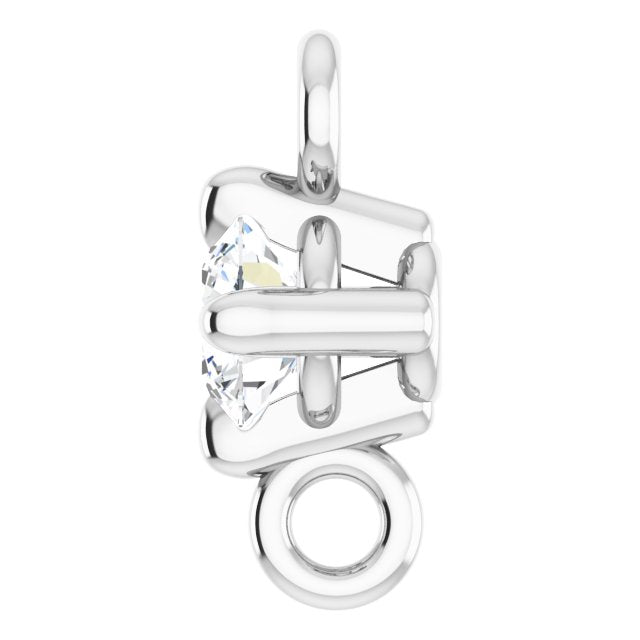 .06 CT Natural Diamond 4-Prong Link, 3.57 mm x 6.6 mm