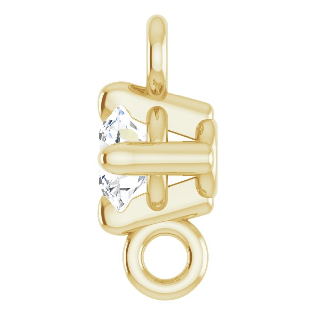 .06 CT Natural Diamond 4-Prong Link, 3.57 mm x 6.6 mm