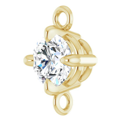 1/4 CT Lab-Grown Diamond Link, 5.2 mm x 8.2 mm