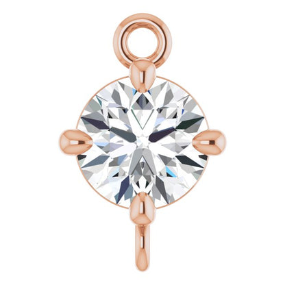 3/8 CT Natural Diamond 4-Prong Link