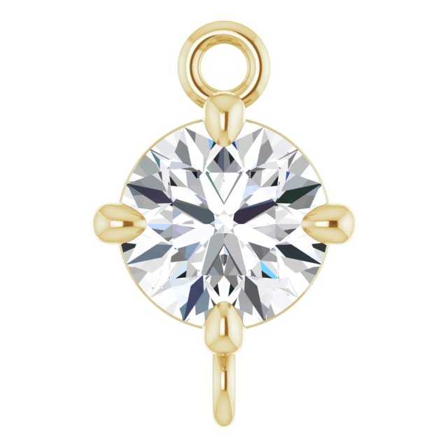 3/8 CT Natural Diamond 4-Prong Link