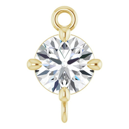 3/8 CT Natural Diamond 4-Prong Link