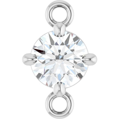 1/4 CT Natural Diamond Link, 5.27 mm x 8.22