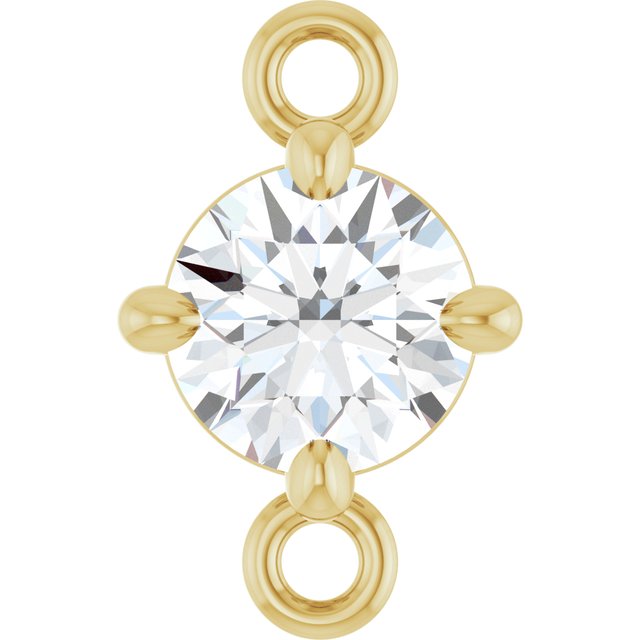1/4 CT Natural Diamond Link, 5.27 mm x 8.22