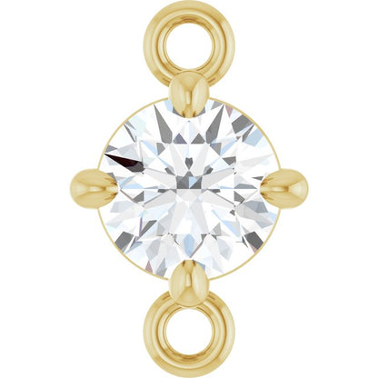 1/4 CT Natural Diamond Link, 5.27 mm x 8.22