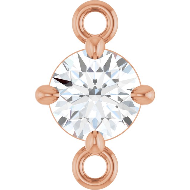 1/4 CT Natural Diamond Link, 5.27 mm x 8.22