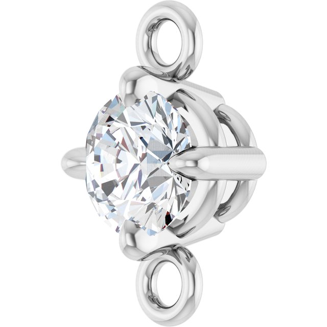 1/6 CT Natural Diamond Link, 4.6 mm x 7.7