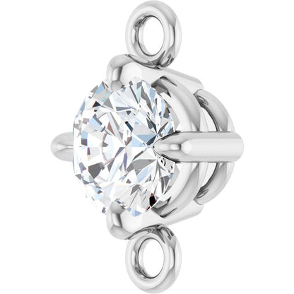 1/4 CT Natural Diamond Link, 5.27 mm x 8.22