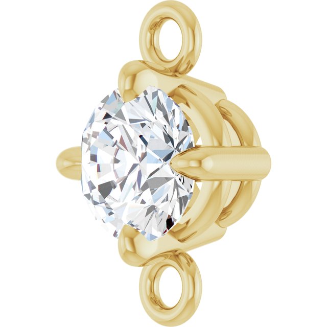 1/4 CT Natural Diamond Link, 5.27 mm x 8.22