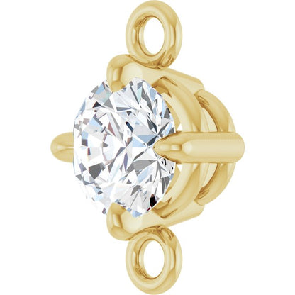 1/4 CT Natural Diamond Link, 5.27 mm x 8.22