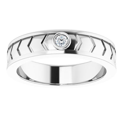 .08 CTW Natural Diamond Design Band
