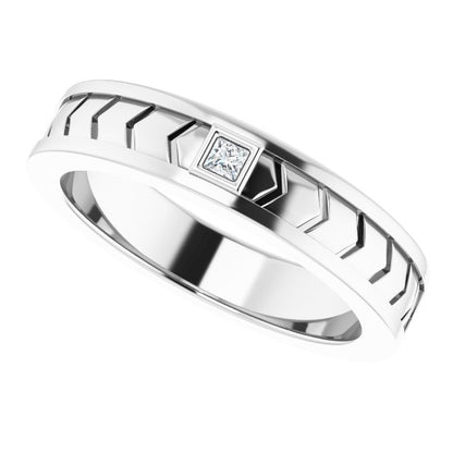 .05 CTW Natrual Diamond Design Band