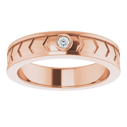 .05 CTW Natrual Diamond Design Band