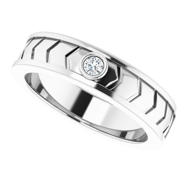 .08 CTW Natural Diamond Design Band