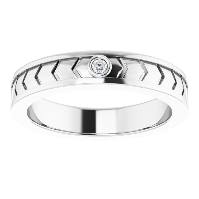 .03 CTW Natural Diamond Design Band