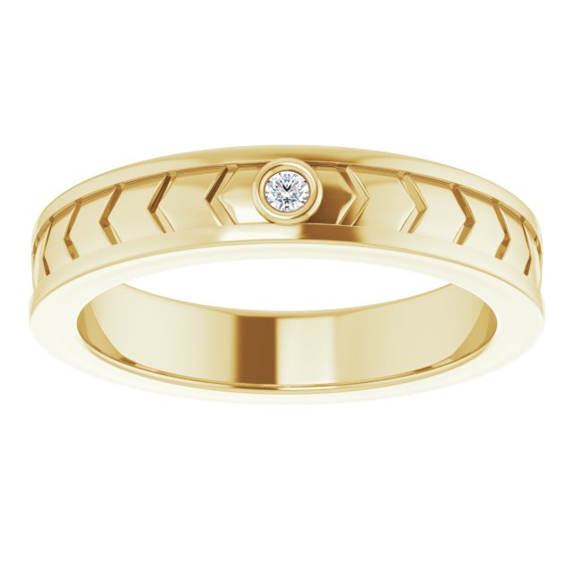 .03 CTW Natural Diamond Design Band