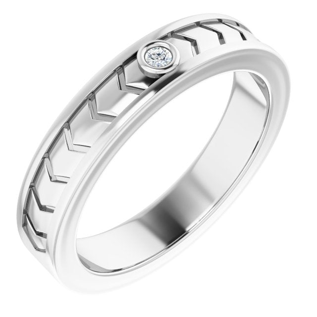 .03 CTW Natural Diamond Design Band