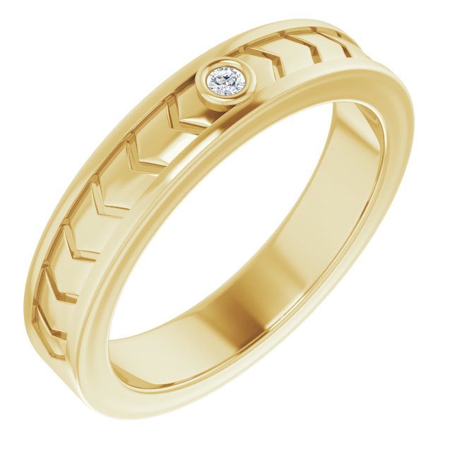 .03 CTW Natural Diamond Design Band