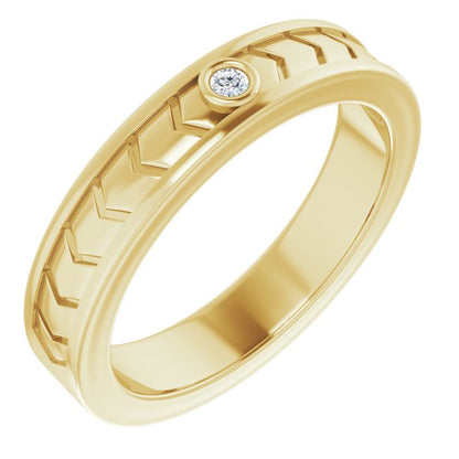 .03 CTW Natural Diamond Design Band