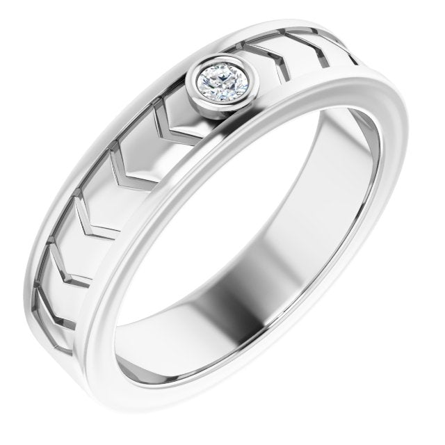 .08 CTW Natural Diamond Design Band