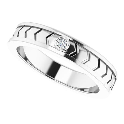.03 CTW Natural Diamond Design Band