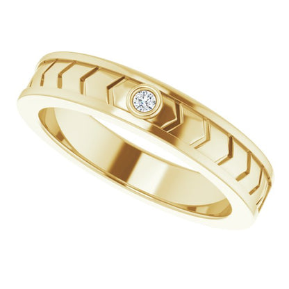 .03 CTW Natural Diamond Design Band