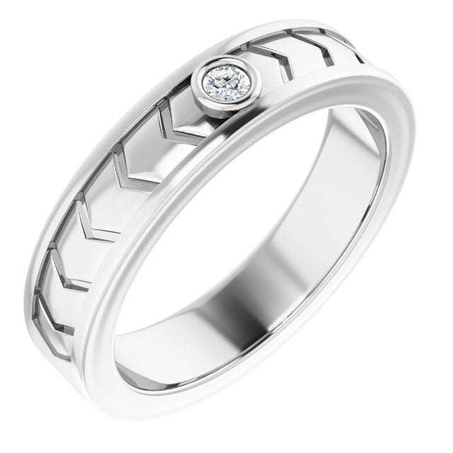 .05 CTW Natrual Diamond Design Band