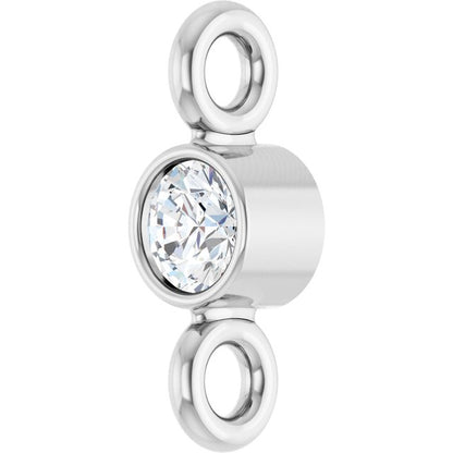 .02 CT Natural Diamond Link, 2.31 mm x 6.48