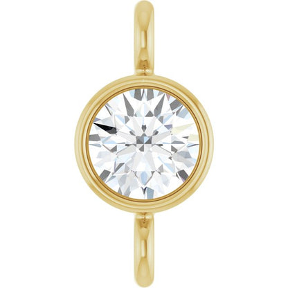 1/10 CT Natural Diamond Link, 3.8 mm x 7.8