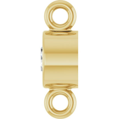 1/10 CT Lab-Grown Diamond Link, 3.8 mm x 7.8 mm