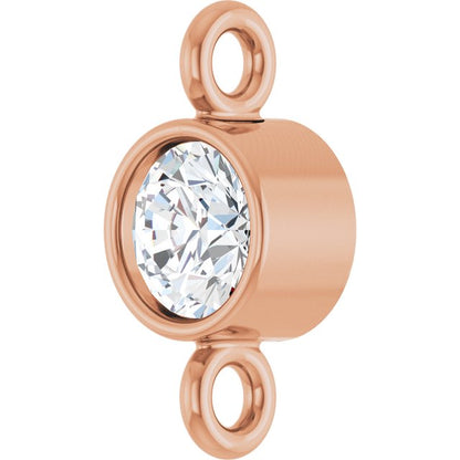 1/10 CT Natural Diamond Link, 3.8 mm x 7.8