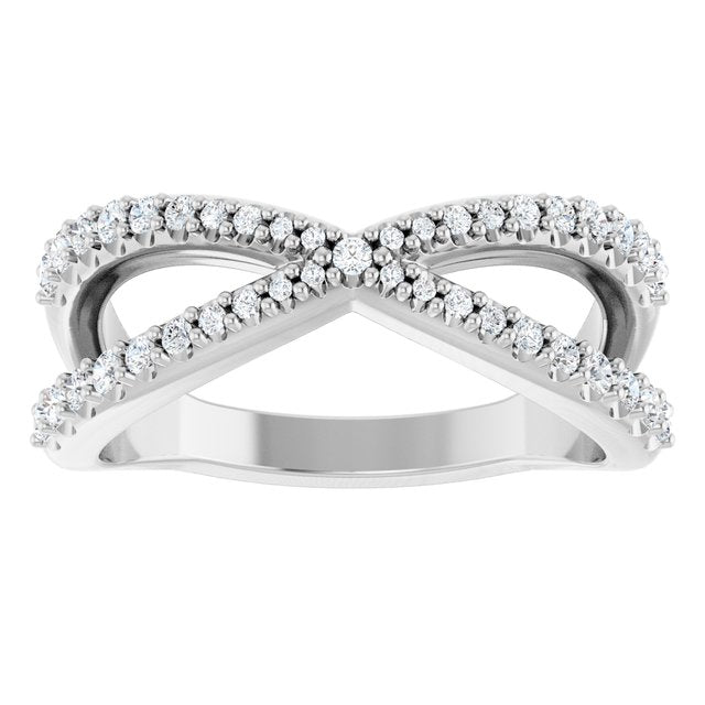 3/8 CTW Natural Diamond Contour Band, 7.71 mm
