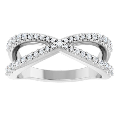 3/8 CTW Natural Diamond Contour Band, 7.71 mm
