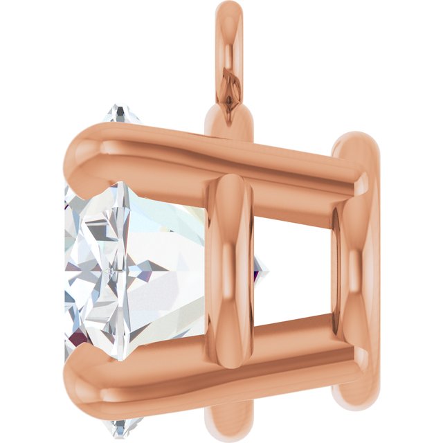 1 CT Lab-Grown Diamond 4-Prong Claw Dangle