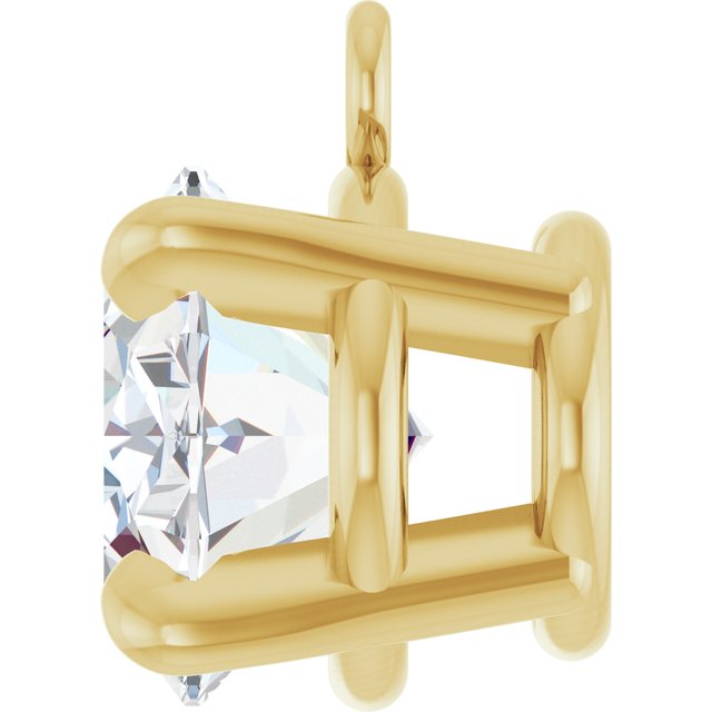 1 CT Lab-Grown Diamond 4-Prong Claw Dangle