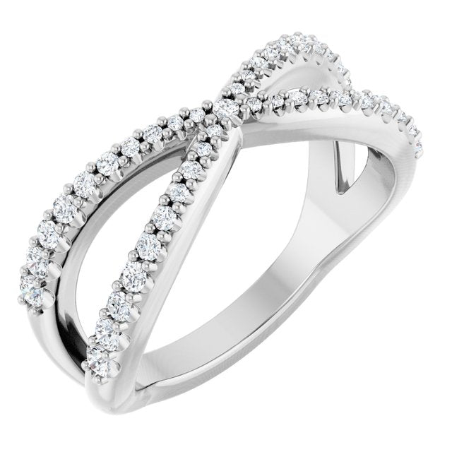 3/8 CTW Natural Diamond Contour Band, 7.71 mm