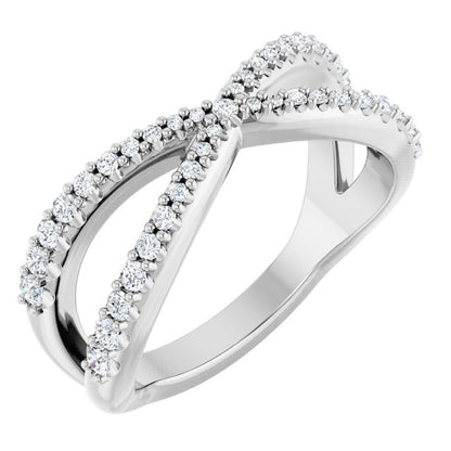 3/8 CTW Natural Diamond Contour Band, 7.71 mm