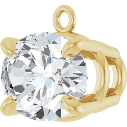 1 CT Lab-Grown Diamond 4-Prong Claw Dangle
