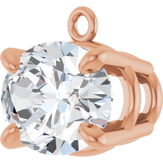 1 CT Lab-Grown Diamond 4-Prong Claw Dangle